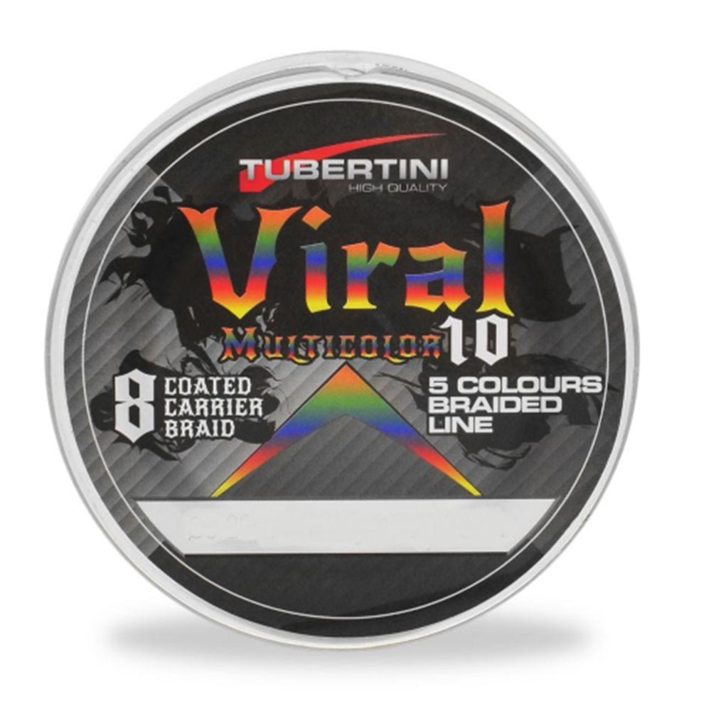 Filo Trecciato Tubertini Viral 8 Multicolor 0.20mm 35LB 1000mt