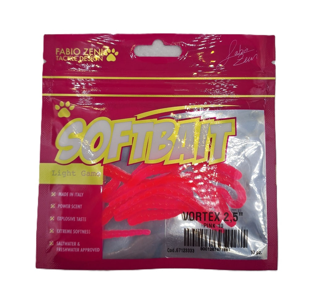 Artificiale Fabio Zeni Tackle Design Soft Bait Vortex  2,5" #Pink