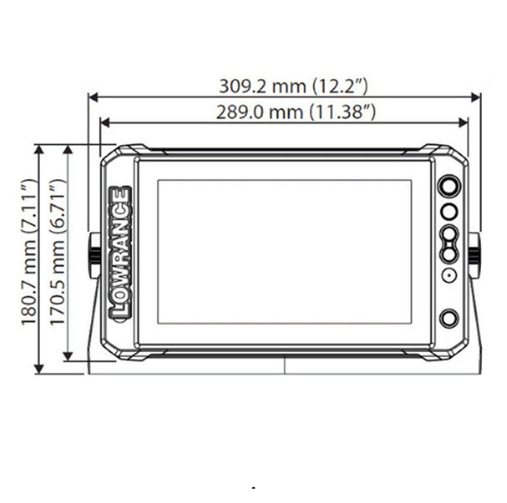 Eco/Gps Touch Screen Lowrance Elite 9FS No Trasduttore