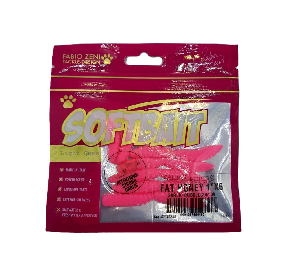 Artificiale Fabio Zeni Tackle Design Fat Honey Garlic 1" #Bubble Gum