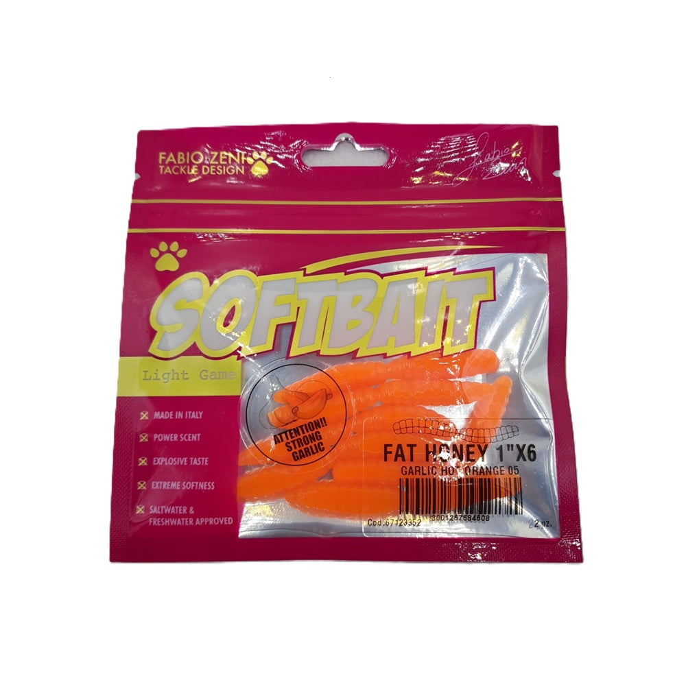 Artificiale Fabio Zeni Tackle Design Fat Honey Garlic 1" #Hot Orange