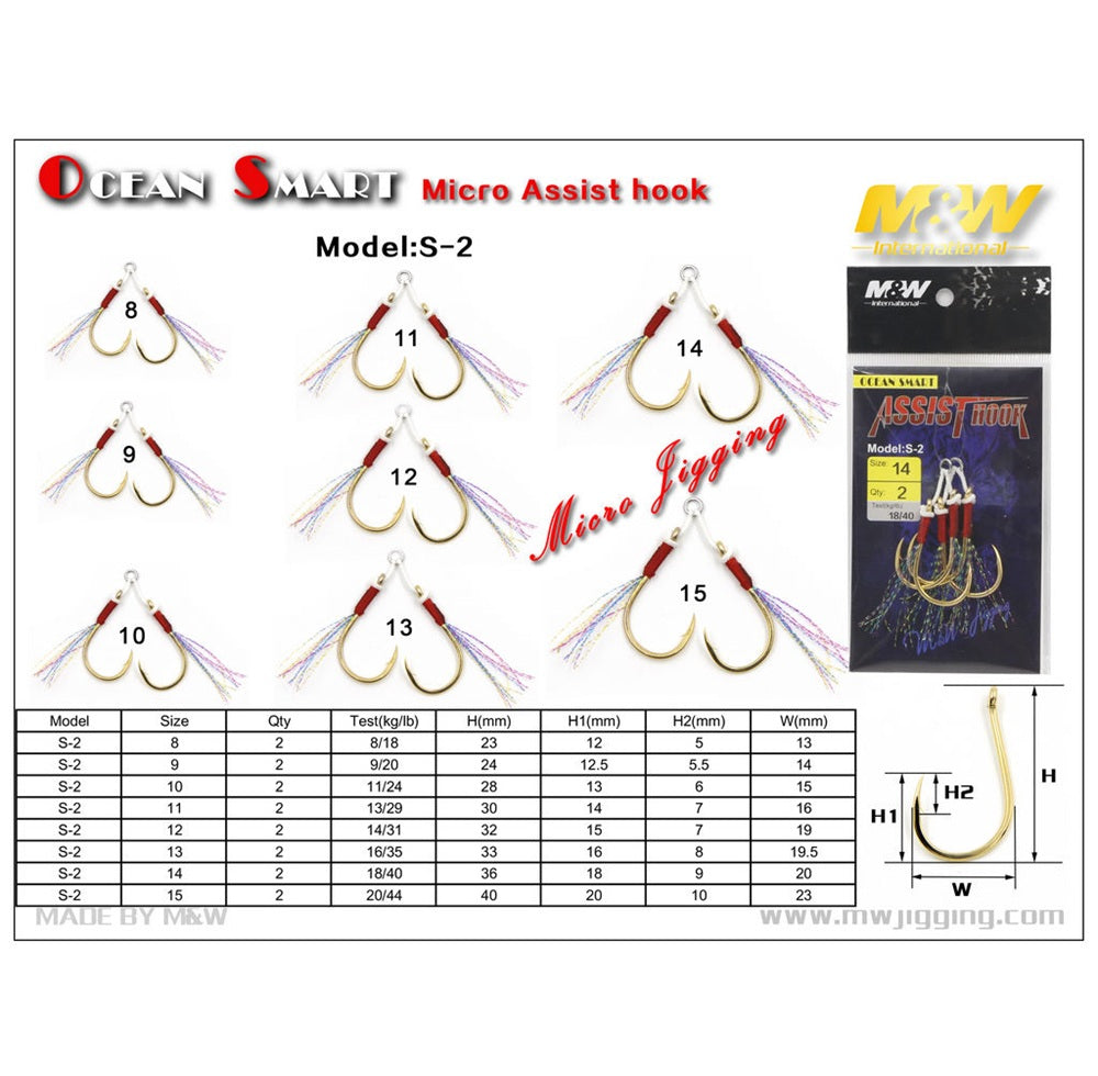 Assist Hook M&W International Ocean Smart S-2 #8