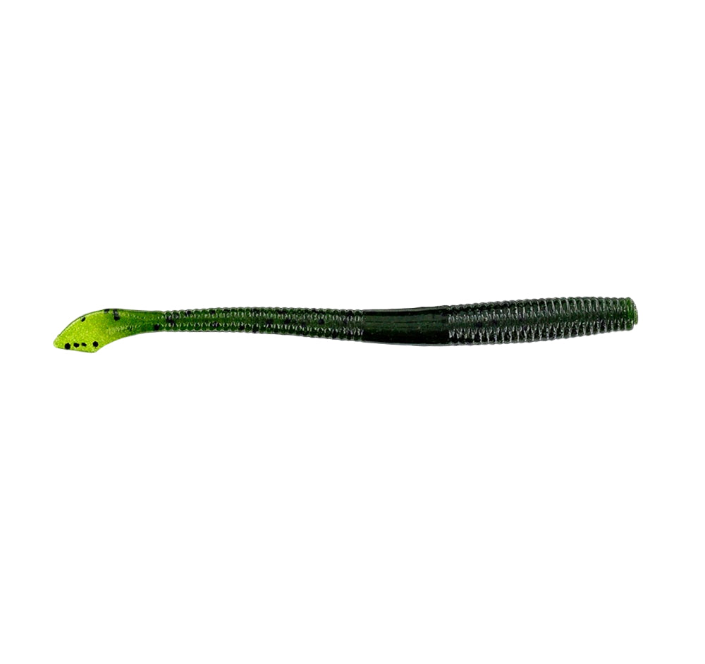 Artificiale Gary Yamamoto Kut Tail 4" #912 Green Pumpkin/Watermelon Laminate