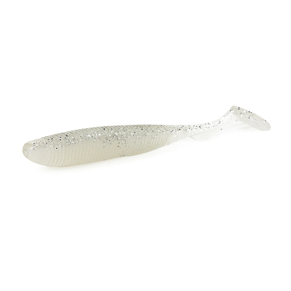Artificiale Molix RA Shad 4" FLAT #07  White Shad