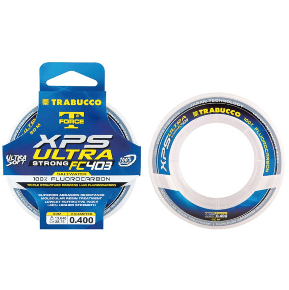 Filo Fluorocarbon Trabucco Force-T XPS Ultra Strong FC 403 Saltwater 0.302mm 50m