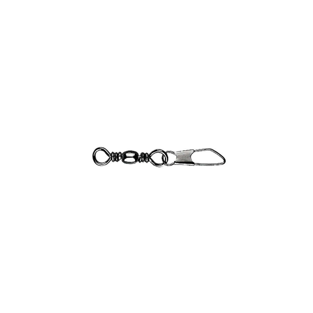 Girella con Moschettone Mustad Barrel Swivel with Safety Snap #4 10 Pz