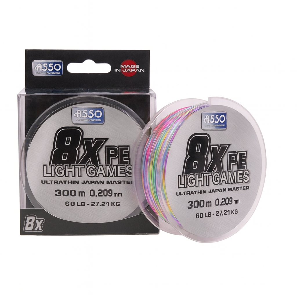 Filo Asso Light Games 8 #3.0 50lb 300mt Multicolor