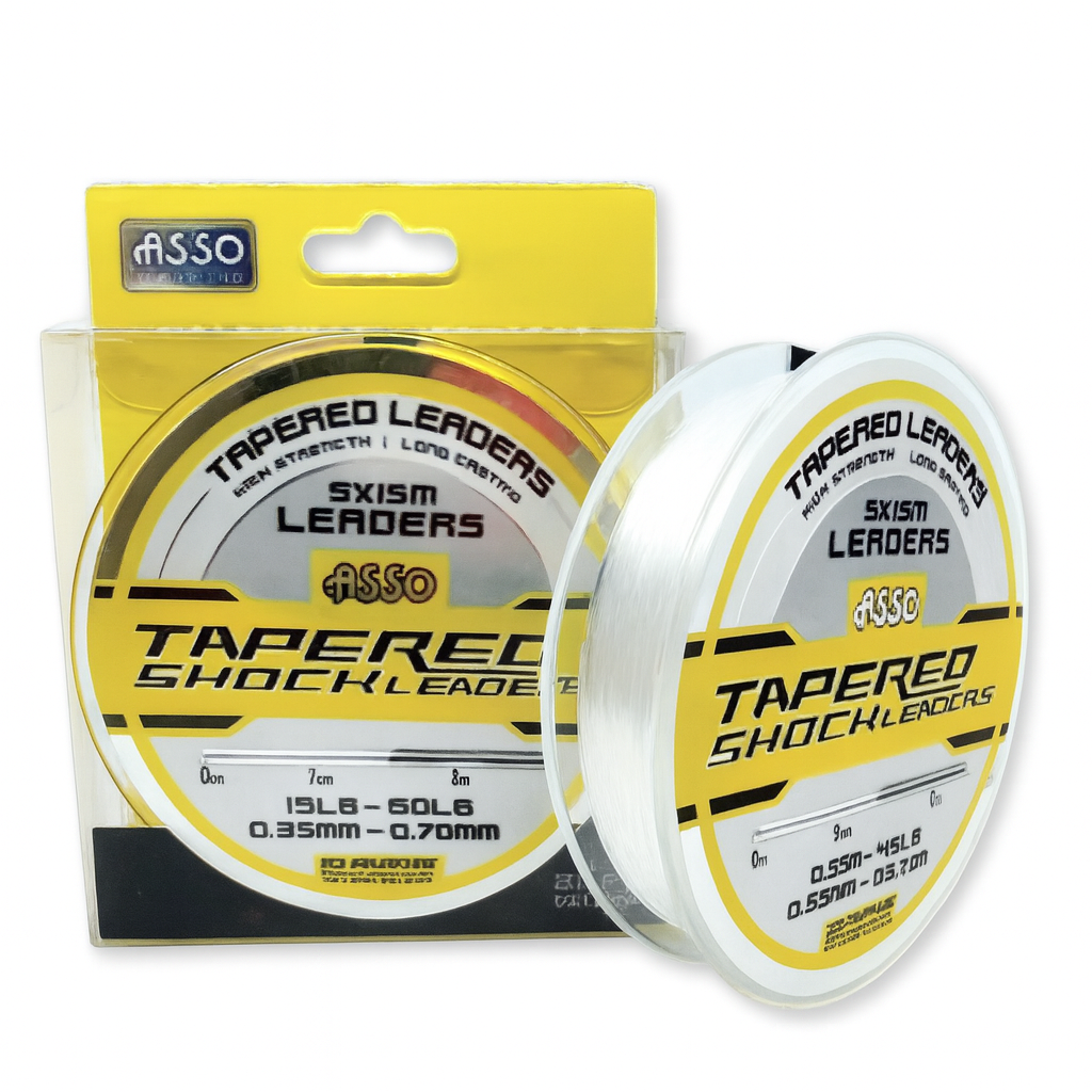 Filo Nylon Asso Shock Leader Tapered 0.18mm-57mm 5x15mt Neutro