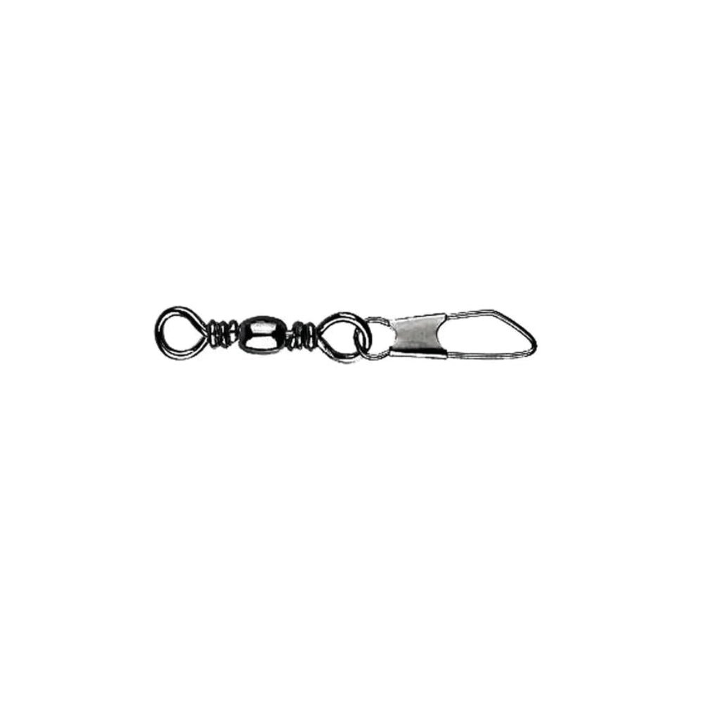 Girella con Moschettone Mustad Barrel Swivel with Safety Snap #10 10 Pz