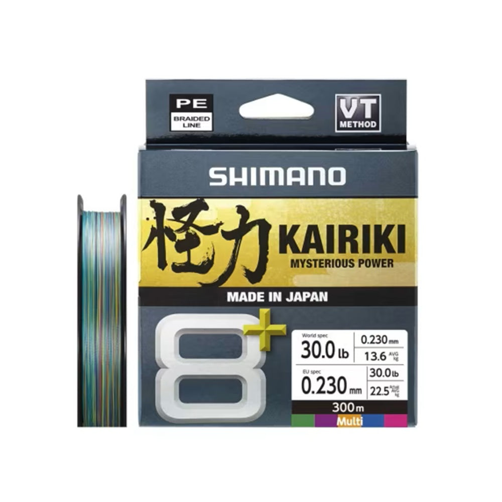 Filo Trecciato Shimano Kairiki 8+ 300m 0.23mm 30Lb Multicolor