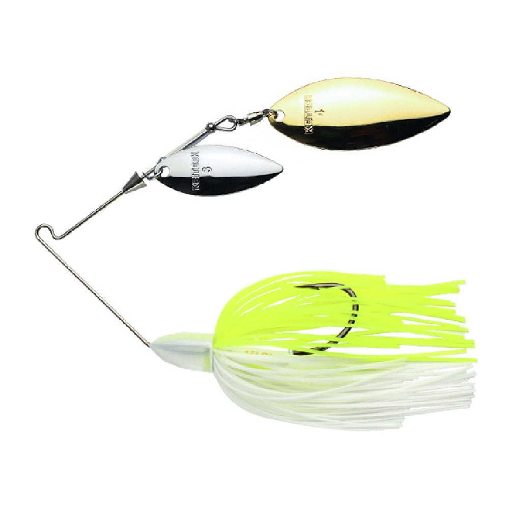 Artificiale Keitech Tee Bone Spinnerbait 3/8 oz Double Willow White Chart