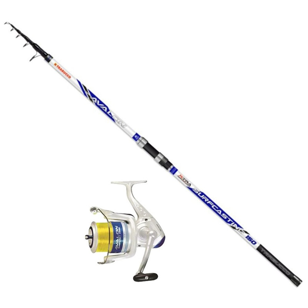 Combo Surf casting  Trabucco Canna Avalon 150g-4.00Mt - Mulinello Avalon 6500 + Filo Nylon 0,40mm