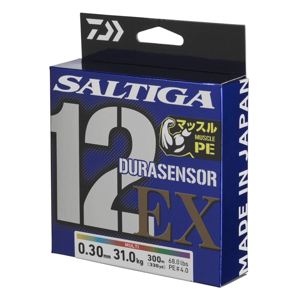 Filo Trecciato Daiwa Saltiga Durasensor x12 PE#5.0 300mt 88LB Multicolor