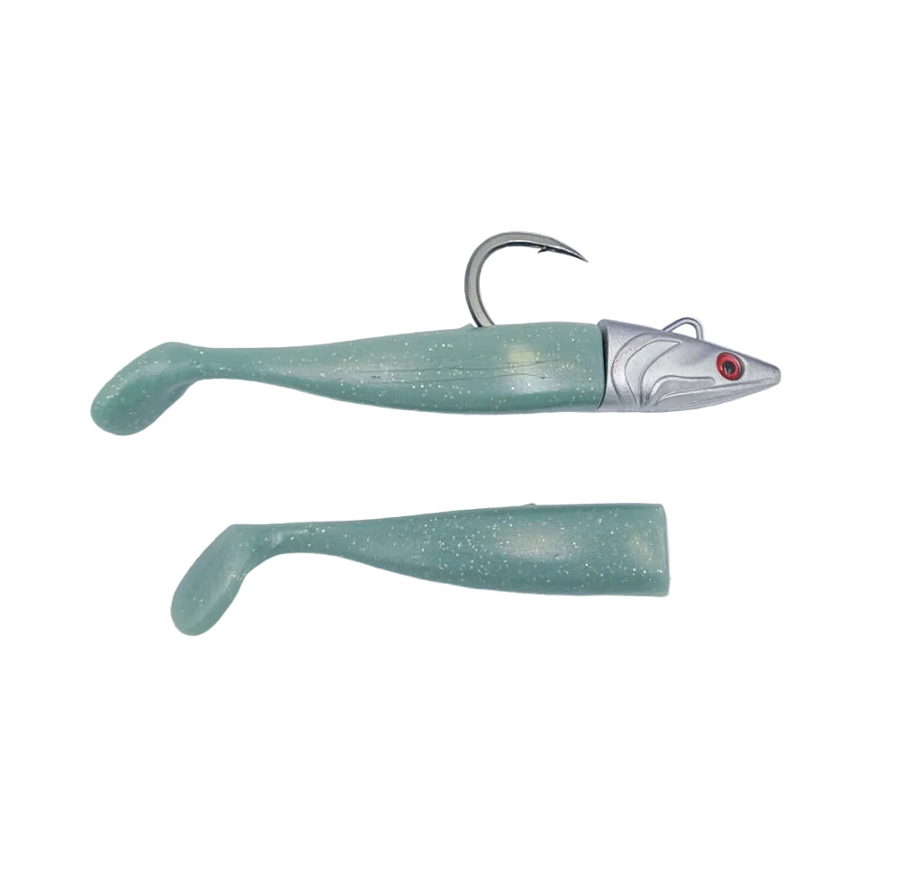 Artificiale Delta Fin Kit Tuna Bite 90mm(120mm) 45 g #Green