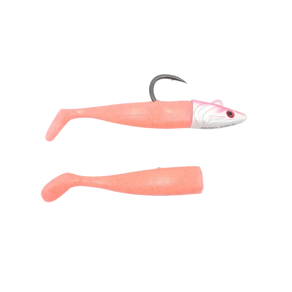 Artificiale Delta Fin Kit Tuna Bite 90mm(120mm) 45 g #Pink Glitter