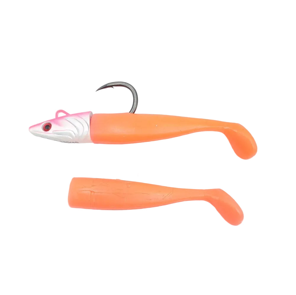 Artificiale Delta Fin Kit Tuna Bite 90mm(120mm) 45 g #Orange