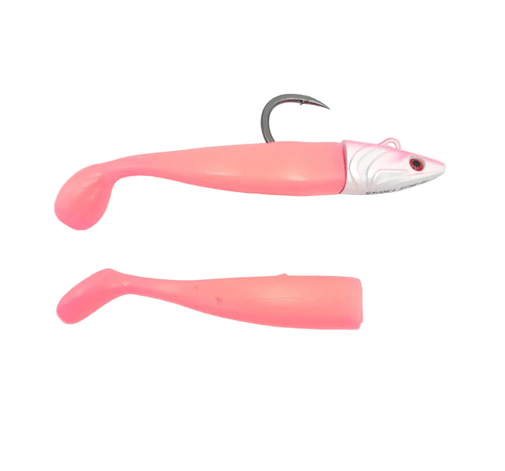 Artificiale Delta Fin Kit Tuna Bite 90mm(120mm) 45 g #Pink