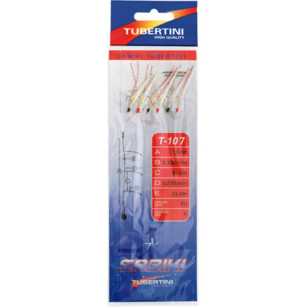 Sabiki Tubertini Sabiki T-107 #8 2,5mt
